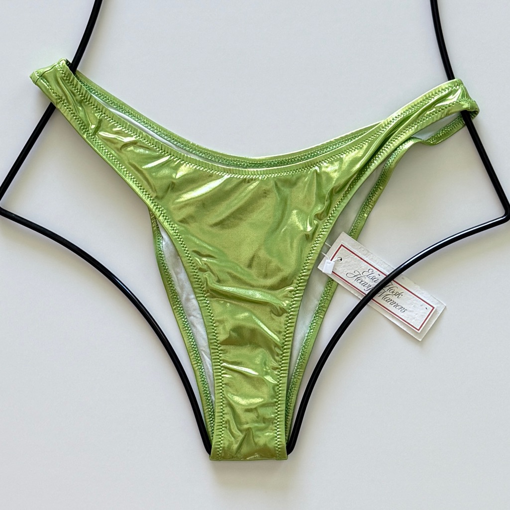 Heavy Manners High Cut Cheeky Bikini Bottom - Minimal Coverage - Ultra High Cut